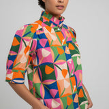 ONLINE EXCLUSIVE:  BACKYARD BBQ RUFFLE COLLAR BLOUSE