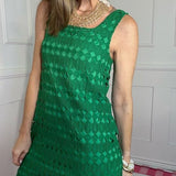 EMERALD BAY GREEN CUTOUT MINI DRESS