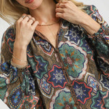 WEEKDAY WORK ABSTRACT BLOUSE