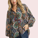 WEEKDAY WORK ABSTRACT BLOUSE