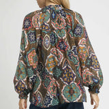 WEEKDAY WORK ABSTRACT BLOUSE