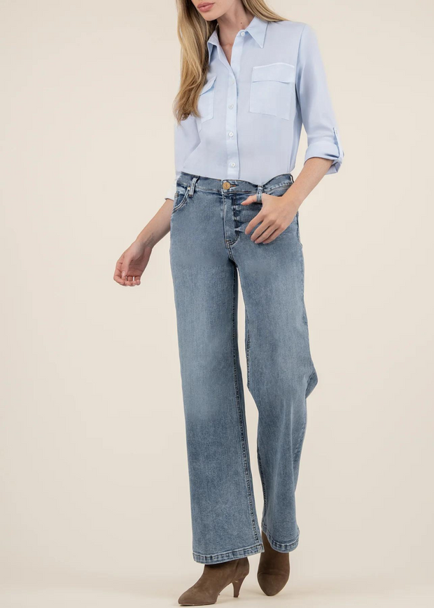 KUT HIGH RISE WIDE LEG CLEAN ENFCM JEAN