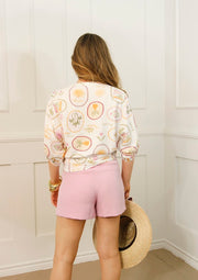 SOCIAL CLUB PLEATED WAIST SHORTS