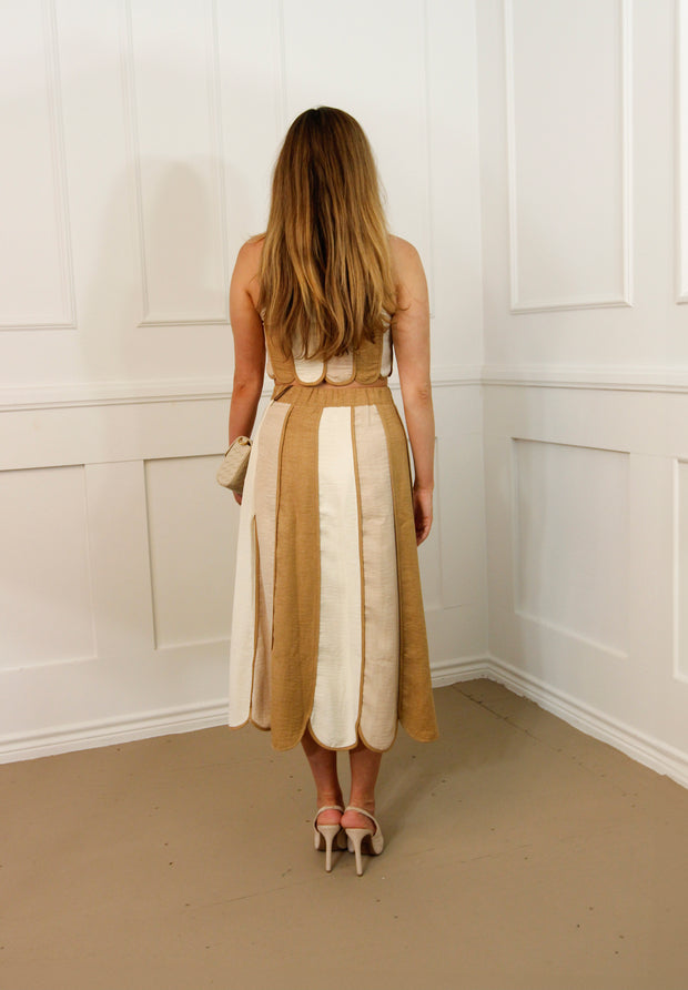 SEASIDE ESCAPE HALTER AND SKIRT SET
