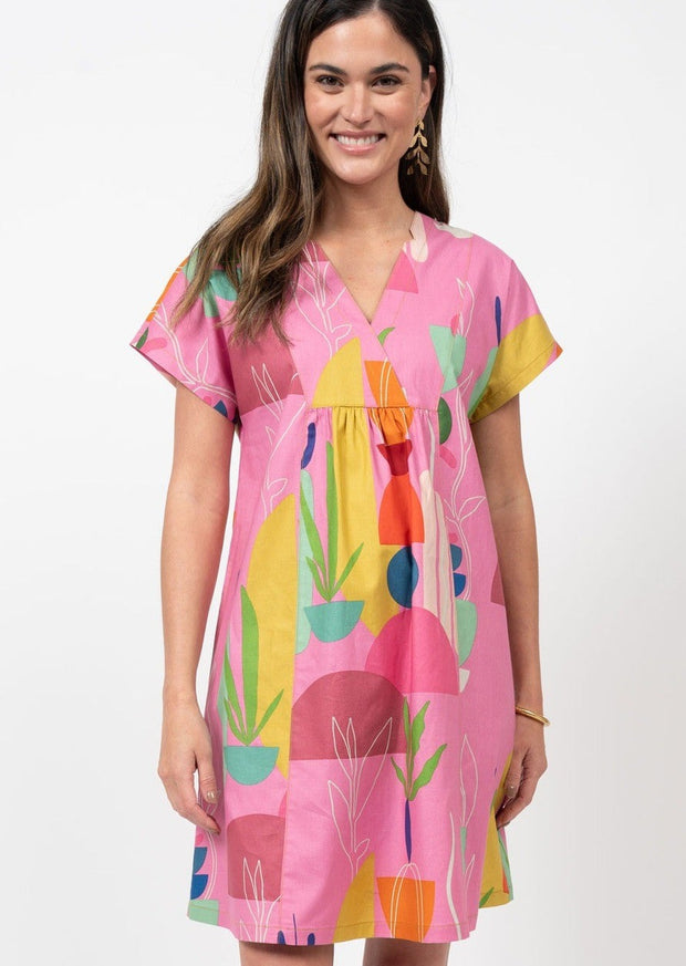 UNCLE FRANK MODERN MEXICANA PINK DRESS