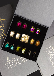 OH SO TRACIE 7PC EARRING SET - GOLD OR SILVER