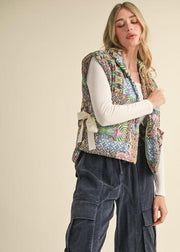 I FOUND YOU MULTI PATCH PATTERN VEST