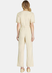 PRACTICAL PERFECTION PUFF SLEEVE JUMPSUIT