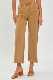 RISEN HIGH RISE TUMMY CONTROL CROP WIDE LEG PANTS