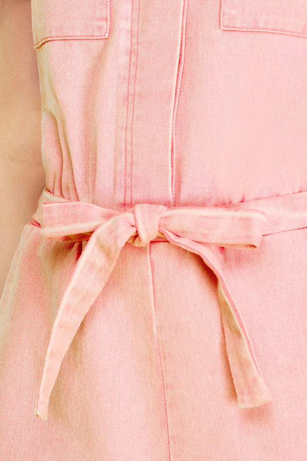 IN THIS MOMENT PINK DENIM ROMPER