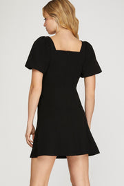 TIME TO SHINE BLACK KNIT DRESS