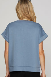 DRESSED TO CHILL DROP SHOULDER TOP