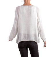THE SWEETEST LIFE WOVEN SWEATER - BLUE, WHITE OR BEIGE