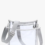POSIE CLEAR CROSSBODY PURSE - SILVER