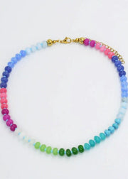 TREASURE JEWELS:  GEMSTONE NECKLACES - ASSORTED COLORS