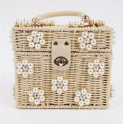 PRETTY IN PEARLS DAISY BAG by JENNA LEE - ASSORTED COLORS