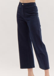 ENTRO FLAWLESS BEHAVIOR HIGH WAISTED WIDE LEG PANTS