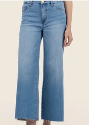 KUT MEG HIGH RISE WIDE LEG CROP JEANS