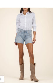 KUT JANE HIGH RISE LONG VINTAGE SHORTS