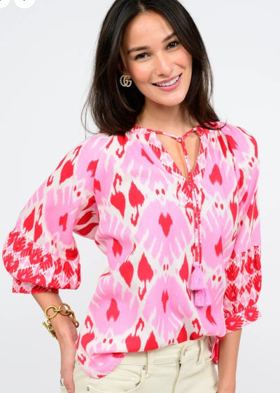 IVY JANE IKAT YOUR HEART TOP