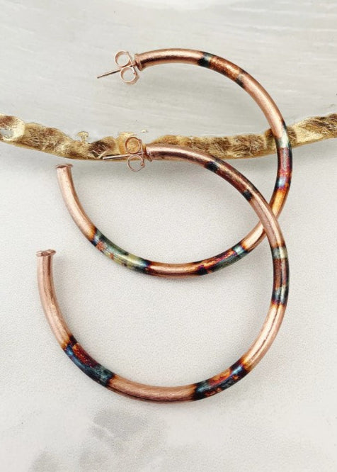 SHEILA FAJL BURNISHED LARGE HOOPS