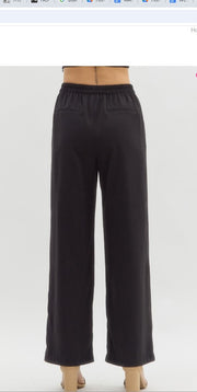 SO GET THIS BLACK HIGH WAISTED WIDE LEG TROUSERS