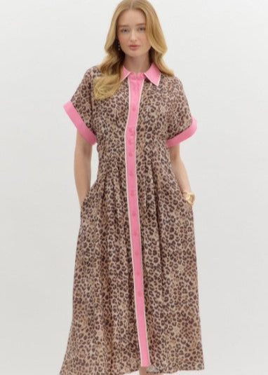 WILD FOR THE SEASON ANIMAL PRINT DRESS