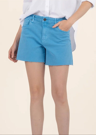 KUT JANE HIGH RISE SHORTS IN BAHAMA BLUE