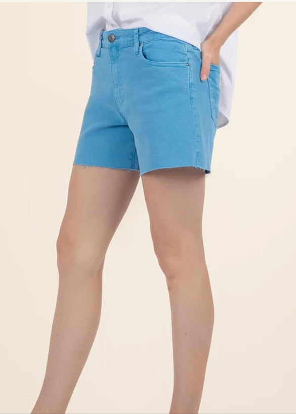 KUT JANE HIGH RISE SHORTS IN BAHAMA BLUE