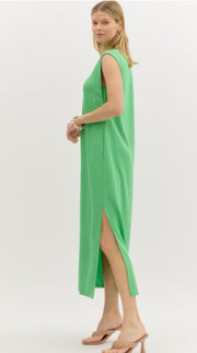 ROAD TRIP READY KELLY GREEN MAXI DRESS
