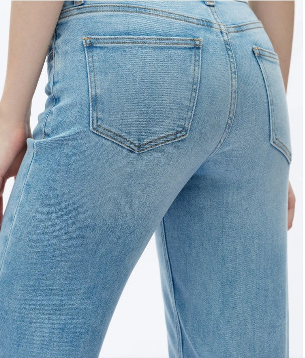 BAYEAS ALSA MID RISE WIDE LEG JEANS