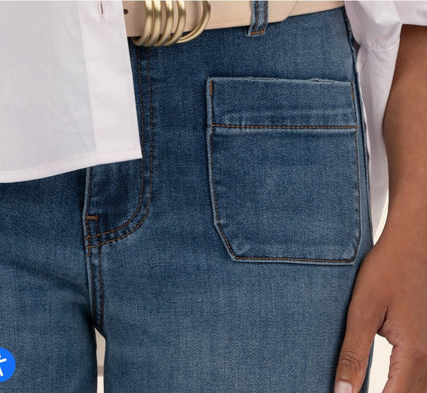 KUT LOYALTY HIGH RISE MEG WIDE LEG JEANS