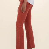 KUT FROM THE KLOTH:  KELSEY HIGH RISE ANKLE FLARE PAPRIKA