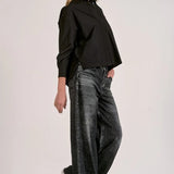 ELAN SWEATPANT JEANS IN GREY WASH
