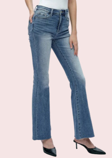 BAYEAS HIGH RISE FLARE JEANS