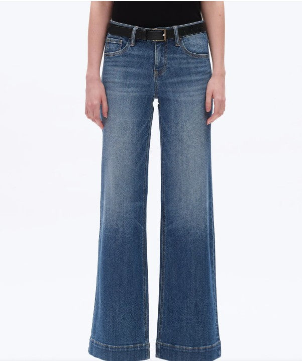BAYEAS LOW RISE WIDE LEG JEANS