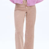 BAYEAS BELLA MID RISE STRAIGHT LEG JEANS - BEIGE