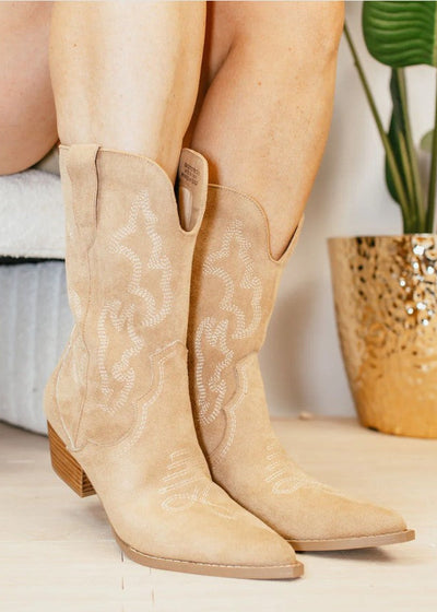 CORKYS: SOMEBODYS PROBLEM CAMEL SUEDE BOOTS