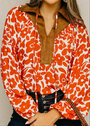 BLOOMING PERSONALITY FLORAL BLOUSE