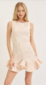 FEELING ROMANTIC PALE PINK MINI DRESS