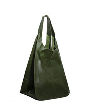 RETRO OVERSIZED SOFT VEGAN LEATHER TOTE - BLACK, CAMEL OR OLIVE