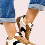 SPOILER ALERT TAN COMBO SNEAKERS