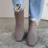 SUCH A TEASE BOOTS IN HOUNDSTOOTH OR BLACK