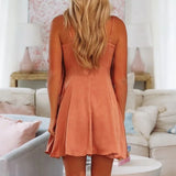 ONLINE EXCLUSIVE:  PEDALS FALL ROSE MINI DRESS