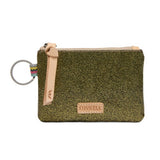 CONSUELA:  OLY OLIVE GLITTER POUCH