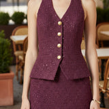 ONLINE EXCLUSIVE:  SEASONED CHICNESS TWEED MINI SKIRT