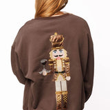 ONLINE EXCLUSIVE:  QUEEN OF SPARKLES ESPRESSO MARTINI NUTCRACKER SWEATSHIRT