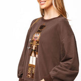 ONLINE EXCLUSIVE:  QUEEN OF SPARKLES ESPRESSO MARTINI NUTCRACKER SWEATSHIRT