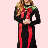 ONLINE EXCLUSIVE:  QUEEN OF SPARKLES WREATH MIDI DRESS
