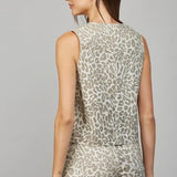 SHIMMER INSTINCT METALLIC ANIMAL PRINT TANK